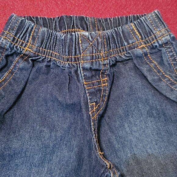 Carter's Infant Boy's Jeans with Garanimal Plaid Onesie Size 6M - Picture 8 of 9